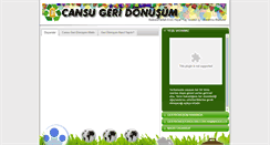 Desktop Screenshot of cansugeridonusum.com